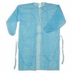 Llano 1 líquido médico resistente de lujo de los vestidos de agua del hospital del aislamiento resistente