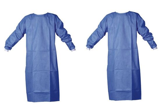 el PE estéril no quirúrgico del aislamiento 3xl cubrió los vestidos disponibles con las mangas
