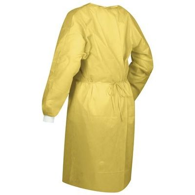 Smms Pp envuelve de largo prenda impermeable plástica disponible de los vestidos quirúrgicos