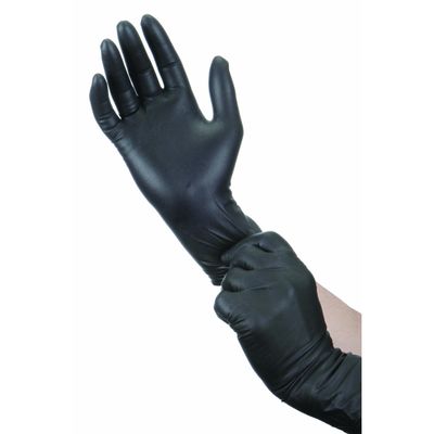 Pequeña talla media del puño de Xxl de los guantes disponibles largos del nitrilo