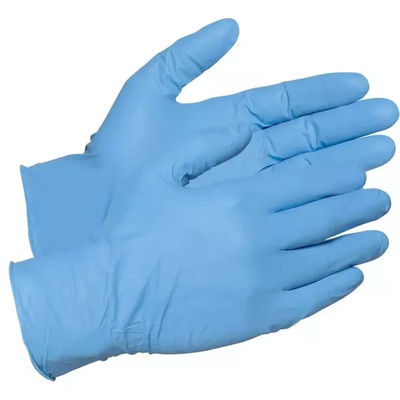 Los guantes disponibles del nitrilo firme barato del apretón venden al por mayor el puño extendido