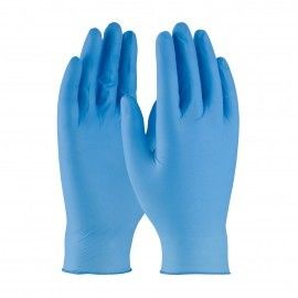 Pulverice los guantes disponibles resistentes químicos libres del nitrilo abultan caja de 1000