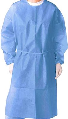 Vestido plástico del Ppe del aislamiento del hospital cómodo disponible disponible
