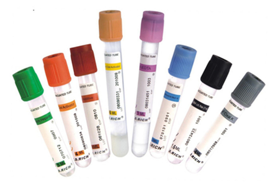Botella coagulada tubo de la muestra de sangre del anticoagulante del EDTA del fluoruro de sodio de la prueba de la heparina