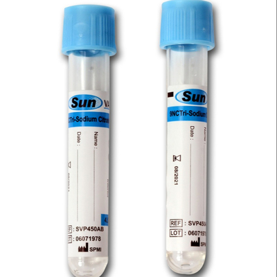 La sangre de la colección del suero del citrato de sodio de Sst de la coagulación análisis los frascos de la muestra del tubo