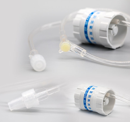 Pvc azul de los sistemas de la tubería del intravenoso de la extensión de la cerradura del Pca Luer libre