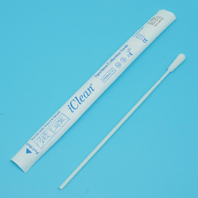 Prueba de microbiología estéril Covid 19 Recolección de muestras Nasal Oral Nylon Flocked Swab Stick