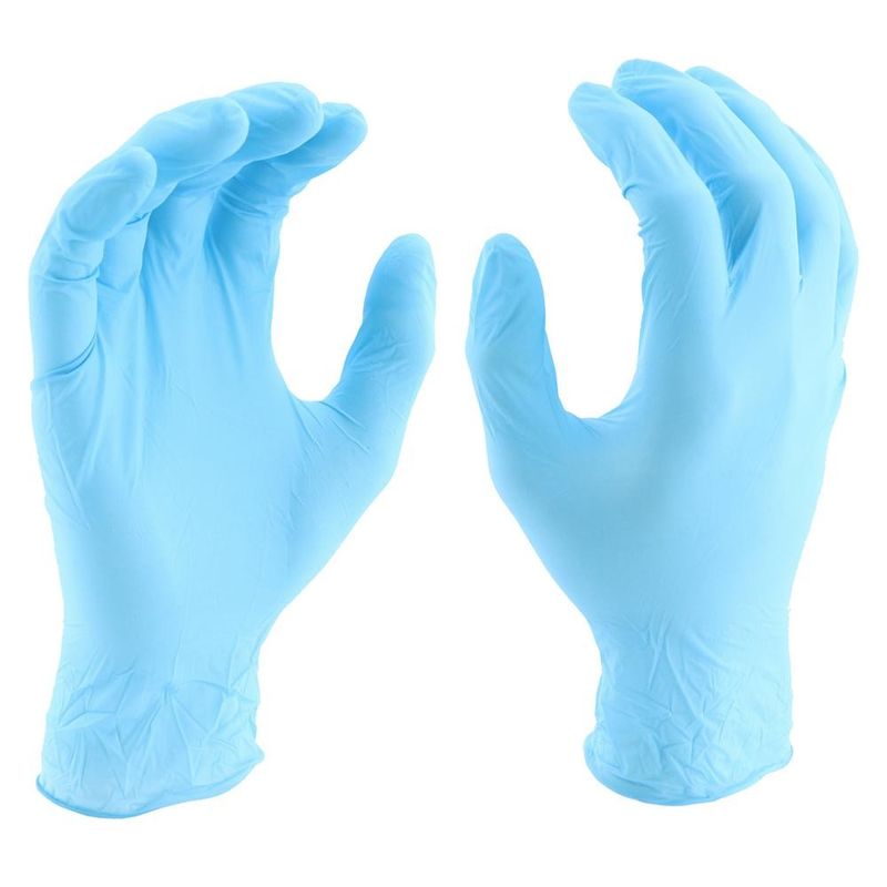 Guantes disponibles libres del nitrilo del látex, guantes impermeables del nitrilo de la categoría alimenticia